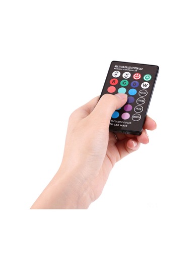 Geeroyoo T10 Tipi 6 Smd 5050 Led Işık, Silikon Kaplama, 4 Farklı Mod Ve 16 Renk Ayarlamalı Kumanda İle 4 Adet Paket