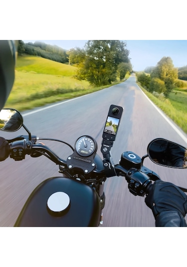 Insta360 Motosiklet Bundle Kit - Kamera Tutucu Siyah