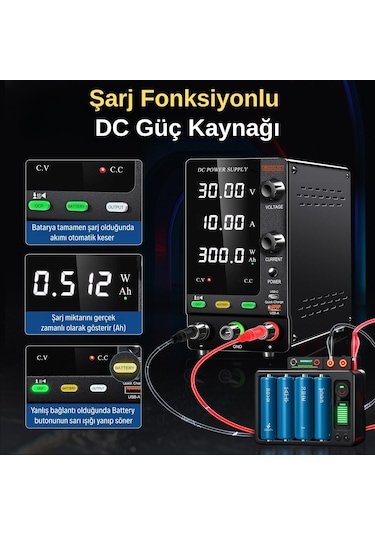 0-60v/5a Ayarlı Dc Güç Kaynağı Voltaj Regülatörü Şarj Fonksiyonlu