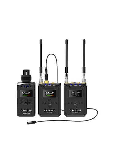 Ckmova Vocal M V4 UHF Çift Kanallı 1 Alıcı 2 Vericili  Mikrofon