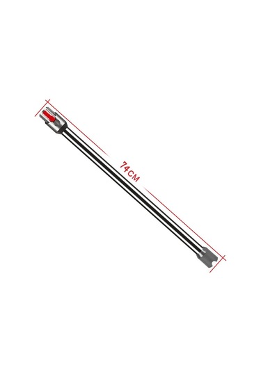 Cbtx V10 Dijital Slim/v12 Elektrikli Süpürge 74 Cm Uzatma Direği Metal Düz Boru Aksesuarları Siyah
