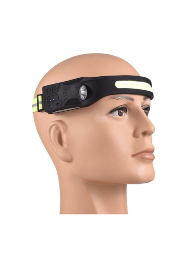 Geeksen Cob Teknoloji 500 Lumen El Fırçası Sensörlü 7 Modlu Ipx4 Su Geçirmez Kafa Lambası 1 Adet Çok Renkli