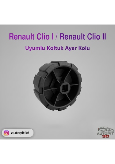 Renault Clıo I / Clıo Iı Uyumlu Koltuk Ayar Kolu Siyah