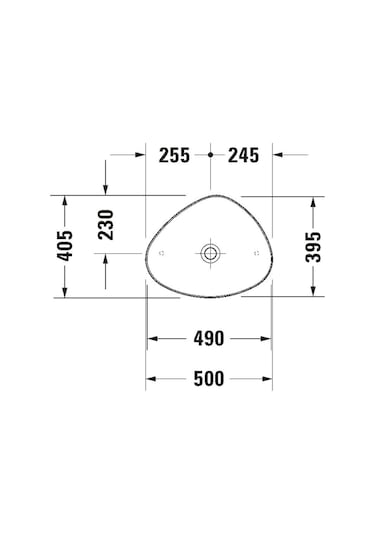 Duravit - Cape Cod Çanak Lavabo Beyaz 50 Cm - 2339500000- Beyaz