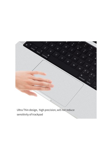 Codegen 14" Macbook Uyumlu Air M1 A2442 Silver Trackpad Koruyucu Sticker Etiket