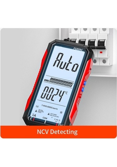 Agoodshop Dijital Multimetre 6000 Sayım Gerçek Ac/dc Ampermetre Voltmetre