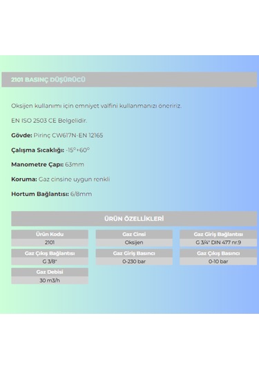 Oksijen Regülatörü 2101