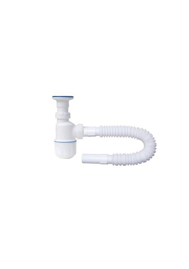 Körüklü Taslı Lavabo Ve Evye Sifonu Beyaz