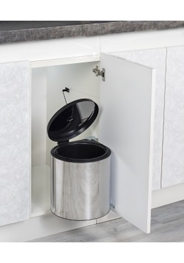 Starax S-2251 Dolap İçi Paslanmaz Çöp Kovası Çelik