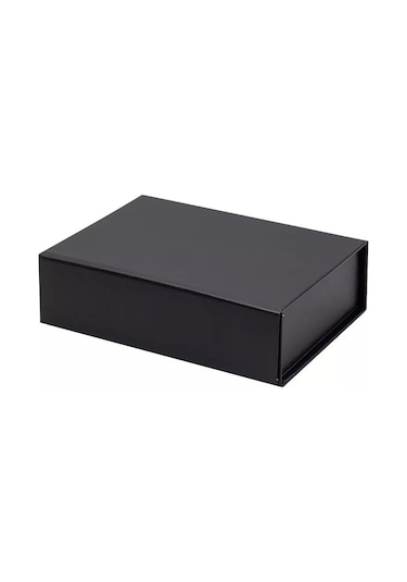 hediye kutusu boş mıknatık kapak siyah 16x16x6Home in Joy