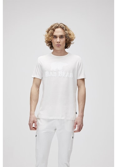 Bad Bear Erkek Tişört Bad Bear Tee-21885 Beyaz