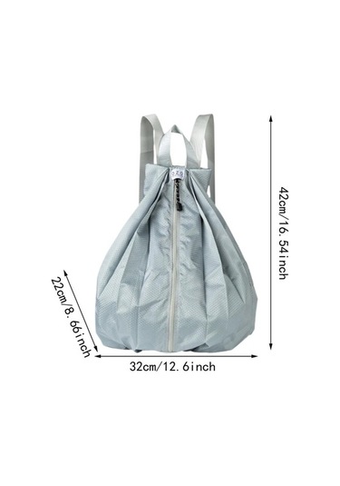 Pazly Açık Hava Spor Sırt Çantası Katlanır Seyahat Çantası Gri Renk Gri