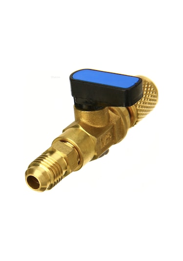 Küresel Pirinç Klima Gazı Vanası 1/4 Düz