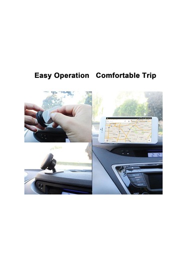 Honmex Ds003 Siyah Araç Telefon Tutucu - Güçlü Manyetik Tutma, 360 Döner, Dayanıklı Abs Malzeme