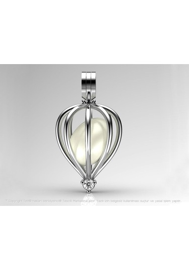 Tatlısu Incili Tek Taş Kolye Seti Aa Kalite