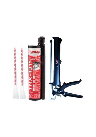 Tomax TMX-1311 Epoksi Kimyasal Dübel 345 ML + Sert Plastik Tabancası