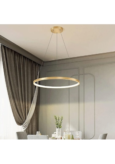 Coda / 60 Cm / 3 Renk Işık / Sarkıt Avize / 3 Yıl Garan... Gold Sarı