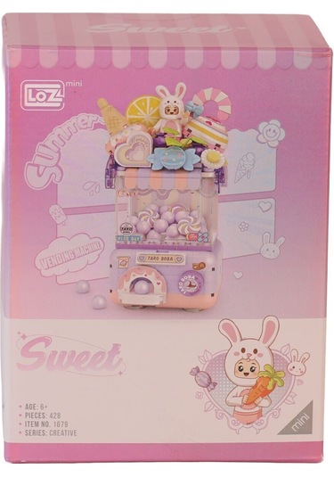 Lz1679 Loz Sevimli Gashapon Makineleri Mor Block Oyuncak 428 Prç