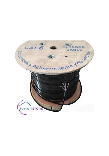 50 Metre Dış Ortam Internet Kablosu Cat6 50 Mt Özel Üretim