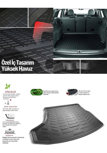 Sare Ford Kuga 2020 Sonrası 3d Bagaj Havuzu