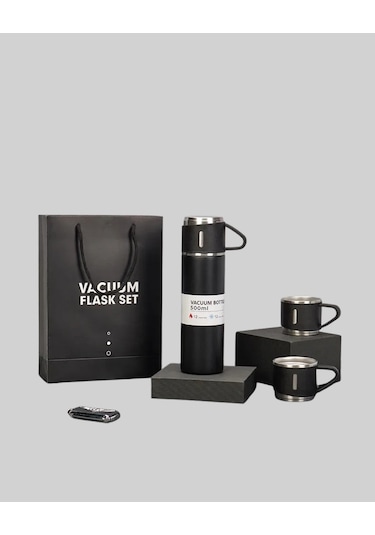 Bfs Paslanmaz Çelik Termos Seti 500 Ml Kapasite, 6-12 Saat Isı Koruma, Hediye Kutulu Çok Renkli