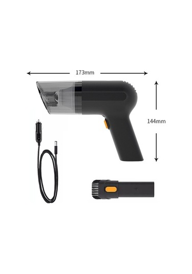 Wondernest Tipi Taşınabilir Süpürge Sones Siyah Güçlü Elektrikli El Süpürgesi Siyah