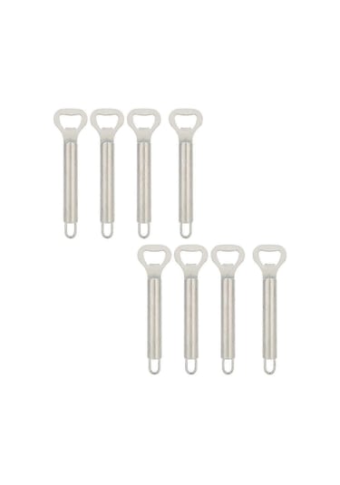 8 Adet Mini Taşınabilir Manuel Açacaklar Paslanmaz Çelik Bira Şişe Açacağı Mutfak Aksesuarları Diğer