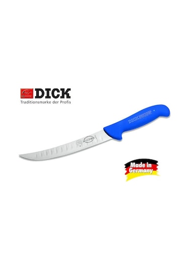 F.Dıck 8.2425.21K Nusret Oluklu Et Kesme Kasap  Bıçağı 21Cm Mavi