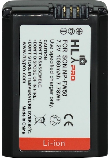 Sony A6500 için Np-Fw50 Batarya Battery