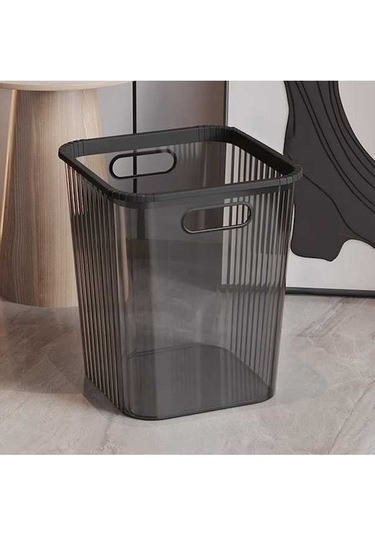 Pazly Suntek Siyah Oturma Odası Minimalist L Kovası Kağıt Çöp Atık Eq Siyah