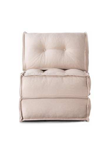 Yataklı Koltuk Mocca Keten Tek Kişilik Bej