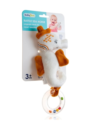 Babyjem Sevimli Arkadaşım Çıngıraklı Deniz Atı Turuncu