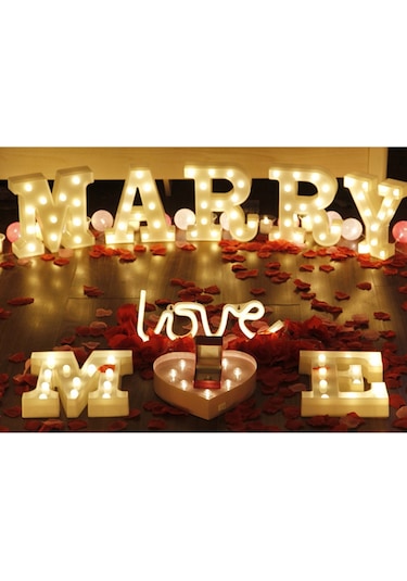 Doğum Günü Noel Düğün Ev Partisi Bar Dekorasyonu İçin Parlayan Ampuller İle Alfabe Led Işık Ayaklı Harf Tabelası Gece Lambası Diğer