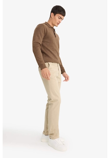 Defacto Regular Fit Normal Kesim Düz Paça Chino Pantolon D7349ax25aubg193 Bej Defacto Regular Fit Normal Kesim Düz Paça Chino Pantolon D7349ax25aubg193 Bej
