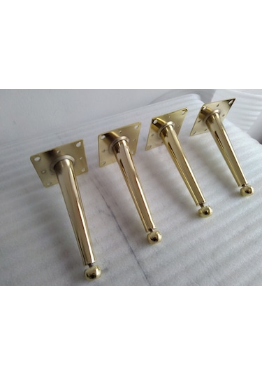 Demontepark Kanepe Ayağı Tv Ünitesi Ayağı Konik Ayak Metal Ayak(4 ADET)