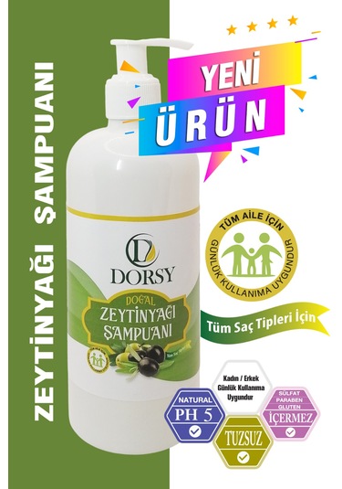 Dorsy Doğal Zeytinyağlı Şampuan 400 ML