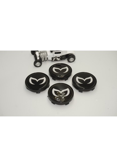 Mazda Batman Logo Jant Göbeği Kapak Seti  60mm