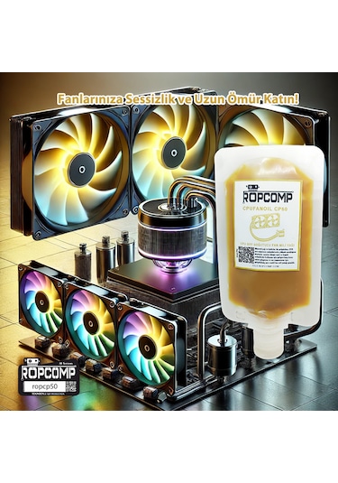 Ropcomp Cpufanoil Cpu Fan Mili Yağı Cp50