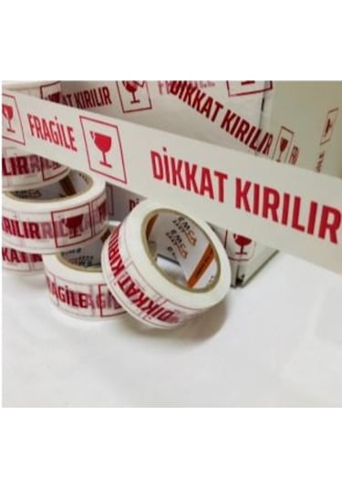 Fragile Dikkat Kırılır Baskılı Koli Bandı 45 X 100 M