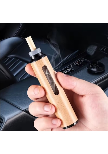 Taşınabilir Araç Ofis İçin Sigara Küllüğü Araç İçi Küllük Ahşap Kül Tablası