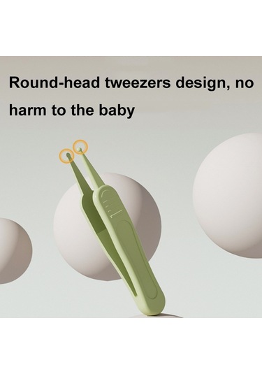Sones 4'ü 1 Arada Bebek Tırnak Makası Seti Seyahat Taşınabilir Bebek Bakım Seti Yeşil