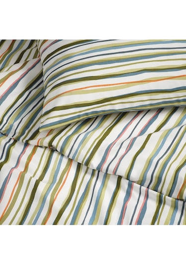Ikea Sumpgröe Çok Renkli 150x200/50x60 Cm Tek Kişilik Nevresim Seti