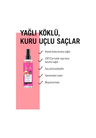 Schwarzkopf Gliss Supreme Length Sıvı Saç Bakım Kremi 200 ML