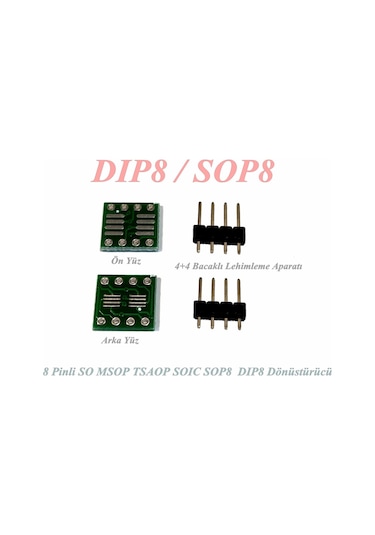 8 Pinli So Msop Tsaop Soıc Sop8 Dıp8 E Dönüştürücü Kart Aparat +