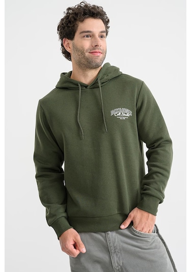 Jack & Jones Erkek Sweat 12278606 Koyu Yeşil Koyu Yeşil
