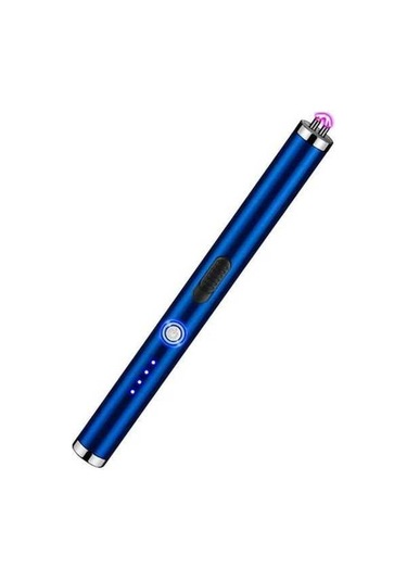 Pazly Yüksek Kaliteli Mavi Rüzgar Geçirmez Ateşleyici - Darbe Kontrolü - Kamp & Mutfak İçin Mavi