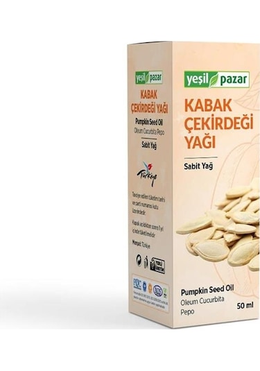 Yeşil Pazar Kabak Çekirdeği Yağı 50 ML