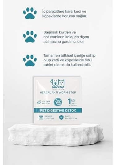 Kedi Köpek Worm Stop İç Dış Parazit Damla Tablet Seti