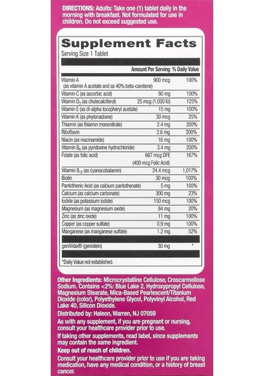 Menopause Support Complete Multivitamin + Hot Flash Support 30 Tablet