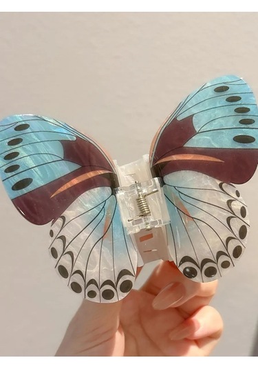 Symbol Kelebek Canlı Saç Tokası 230890014 Açık Mavi